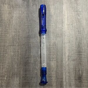 💞 Kids Blue and Clear Plastic Practice Recorder Toy